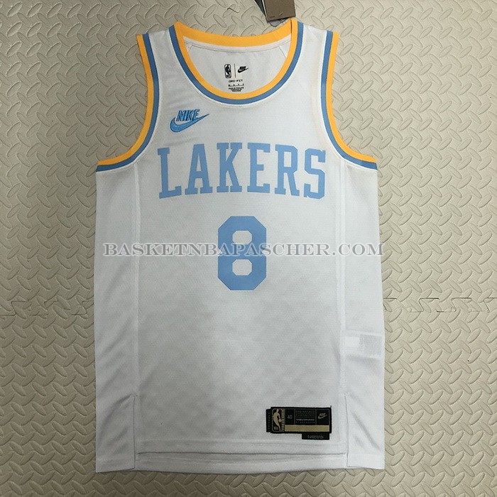 Maillot Los Angeles Lakers Kobe Bryant NO 8 Classic 2022-23 Blanc
